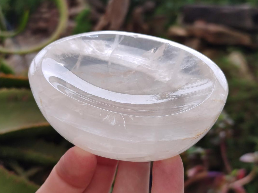 Polished Girasol Pearl Quartz Bowls x 4 From Ambatondrazaka, Madagascar