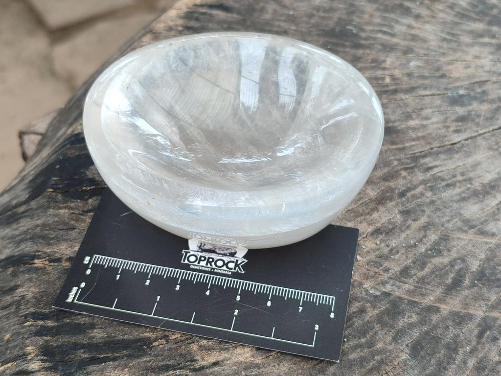 Polished Girasol Pearl Quartz Bowls x 4 From Ambatondrazaka, Madagascar