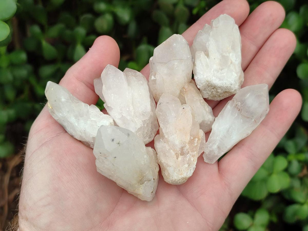 Natural Hollandite Star Quartz Crystal Clusters x 20 From Congo