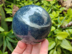 Polished Lazulite Spheres x 3 From Madagascar - Toprock Gemstones and Minerals 