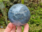 Polished Lazulite Spheres x 3 From Madagascar - Toprock Gemstones and Minerals 