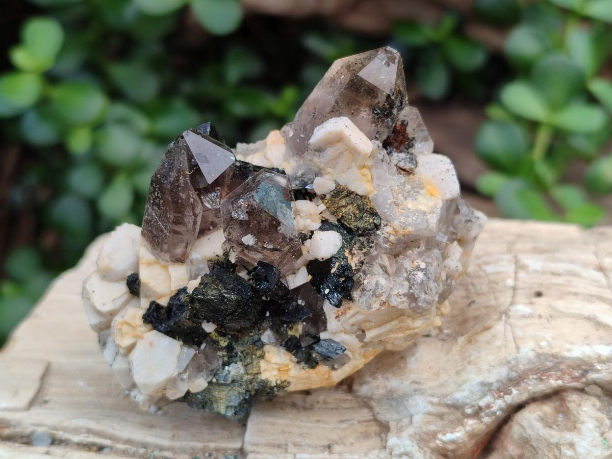 Natural Smokey Quartz Clusters with Associated Minerals x 13 From Zomba Plateau, Malawi - Toprock Gemstones and Minerals 