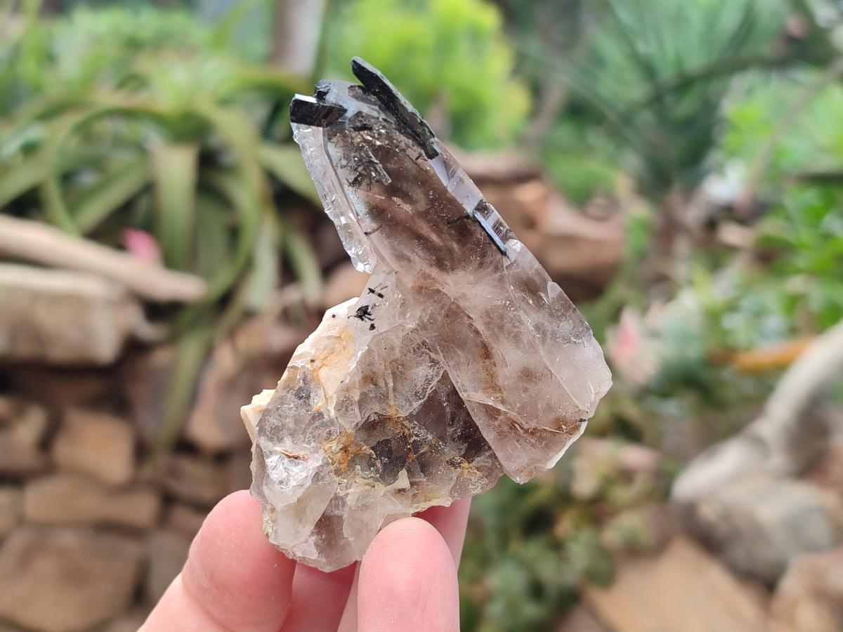 Natural Smokey Quartz Clusters with Associated Minerals x 13 From Zomba Plateau, Malawi - Toprock Gemstones and Minerals 