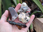 Natural Smokey Quartz Clusters with Associated Minerals x 13 From Zomba Plateau, Malawi - Toprock Gemstones and Minerals 