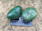 Polished Verdite Palm Stones x 6 From Zimbabwe - Toprock Gemstones and Minerals 