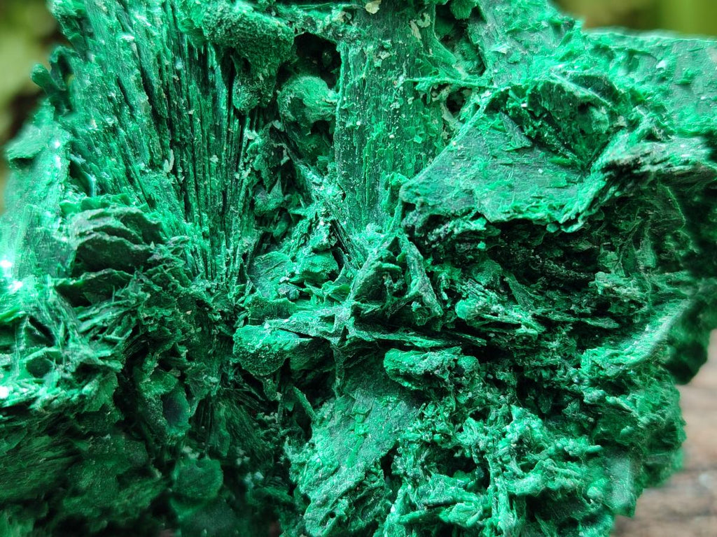 Natural Rare Malachite Pseudomorph Specimens x 2 From Kolwezi, Congo