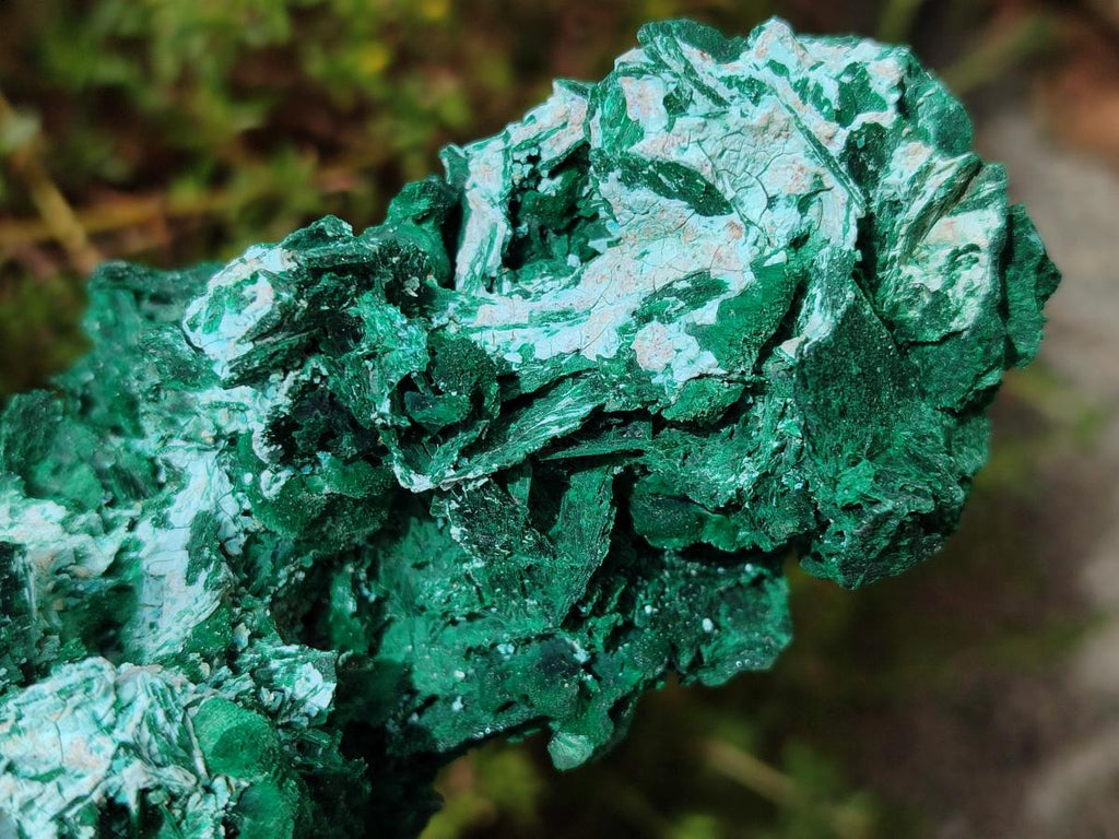 Natural Rare Malachite Pseudomorph Specimens x 2 From Kolwezi, Congo