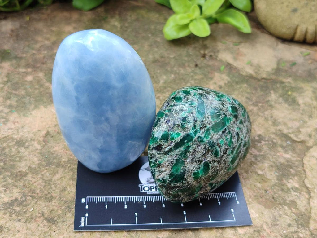 Polished Multi Mineral Standing Free Forms x 6 From Southern Africa - Toprock Gemstones and Minerals 