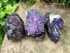 Natural Metallic Cobbed Purpurite Specimens x 12 From Erongo, Namibia