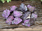 Natural Metallic Cobbed Purpurite Specimens x 12 From Erongo, Namibia