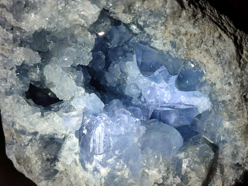 Natural Blue Celestite Geode Specimen x 1 From Sakoany, Madagascar