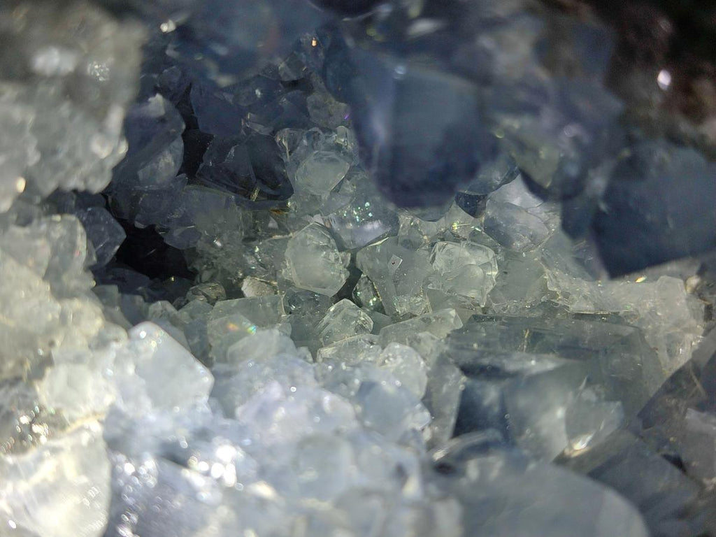Natural Blue Celestite Geode Specimen x 1 From Sakoany, Madagascar