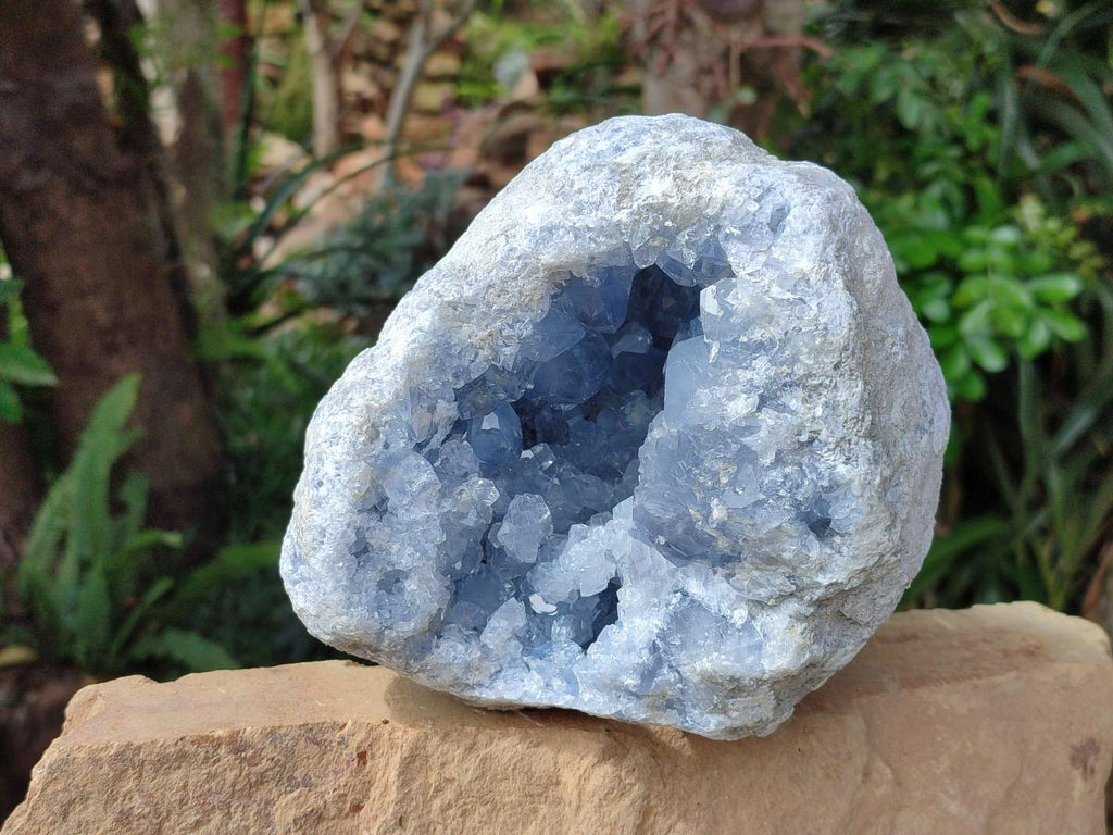 Natural Blue Celestite Geode Specimen x 1 From Sakoany, Madagascar
