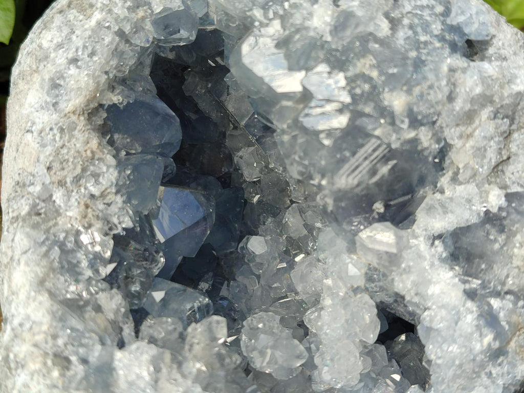 Natural Blue Celestite Geode Specimen x 1 From Sakoany, Madagascar