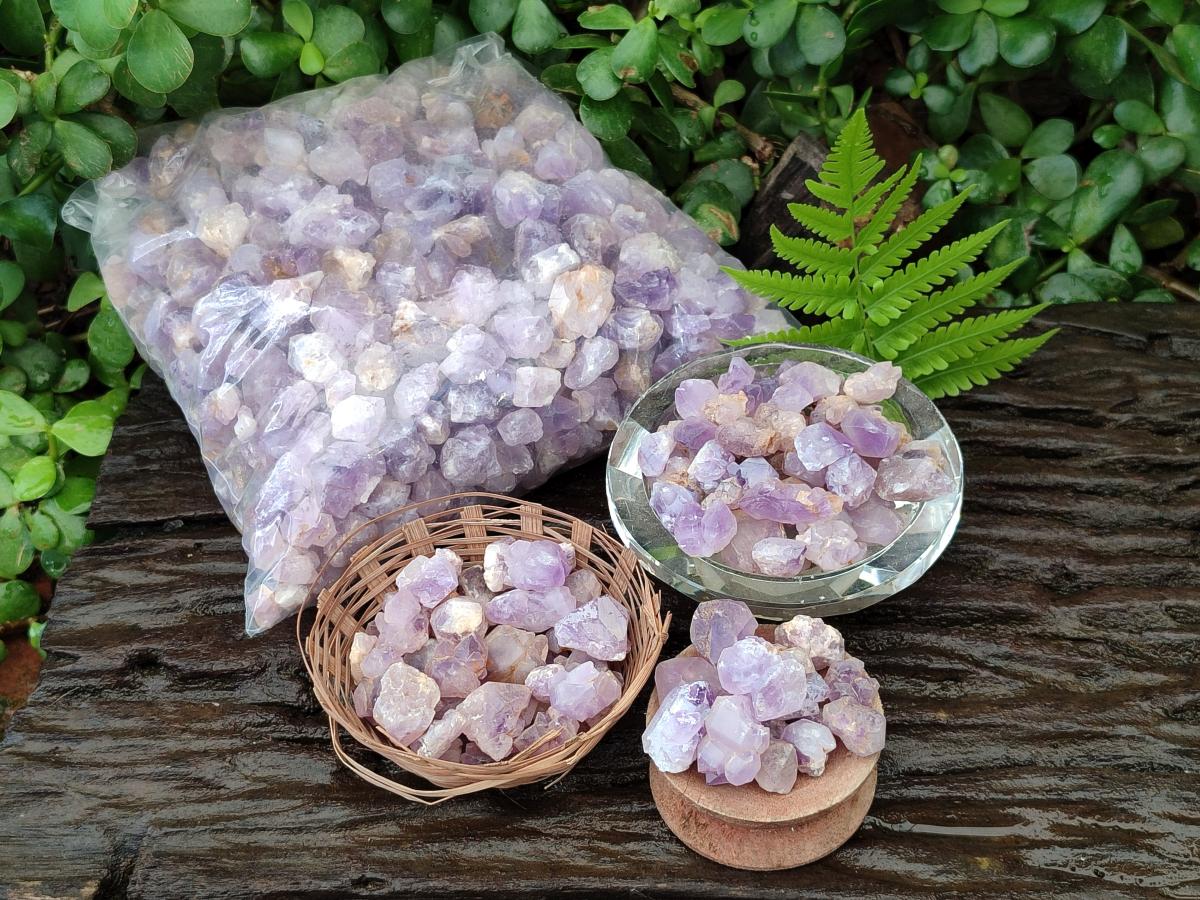 Natural Lilac Amethyst Crystals x 2.99 kg Lot From Madagascar