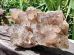 Natural XL Smokey Citrine Phantom Quartz Cluster x 1 From Luena, Congo