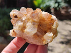 Natural Limonite Quartz Clusters x 12 From Solwezi, Zambia