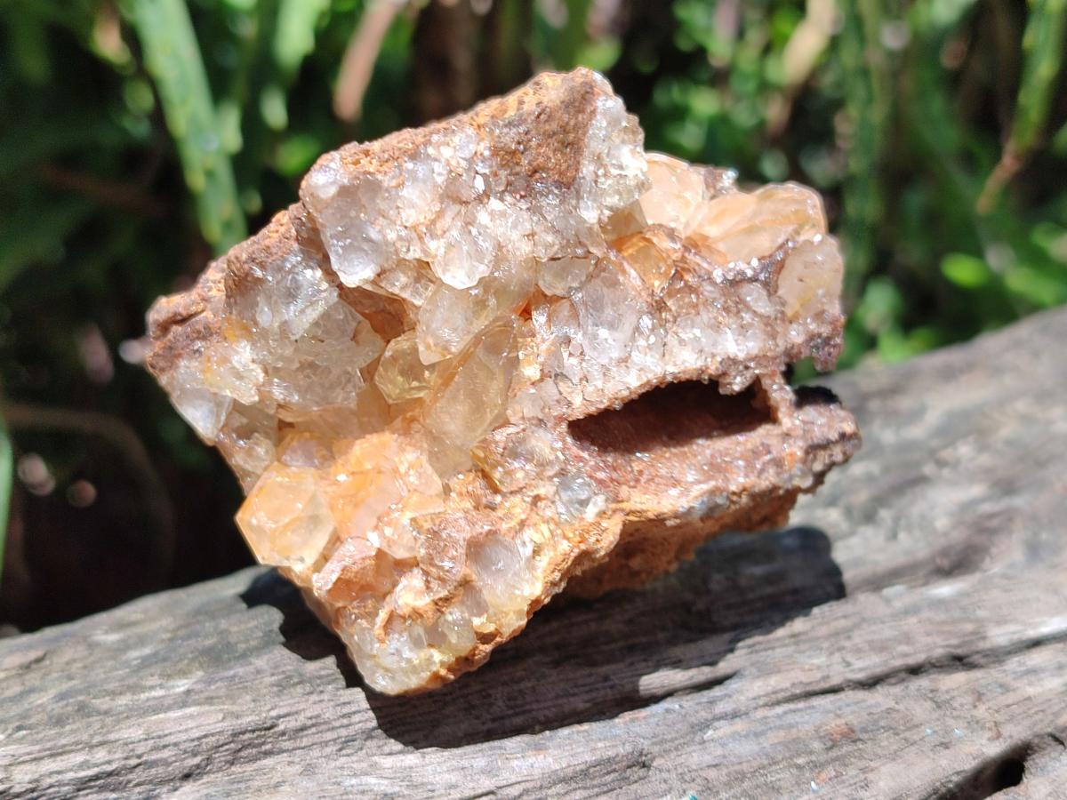 Natural Limonite Quartz Clusters x 12 From Solwezi, Zambia