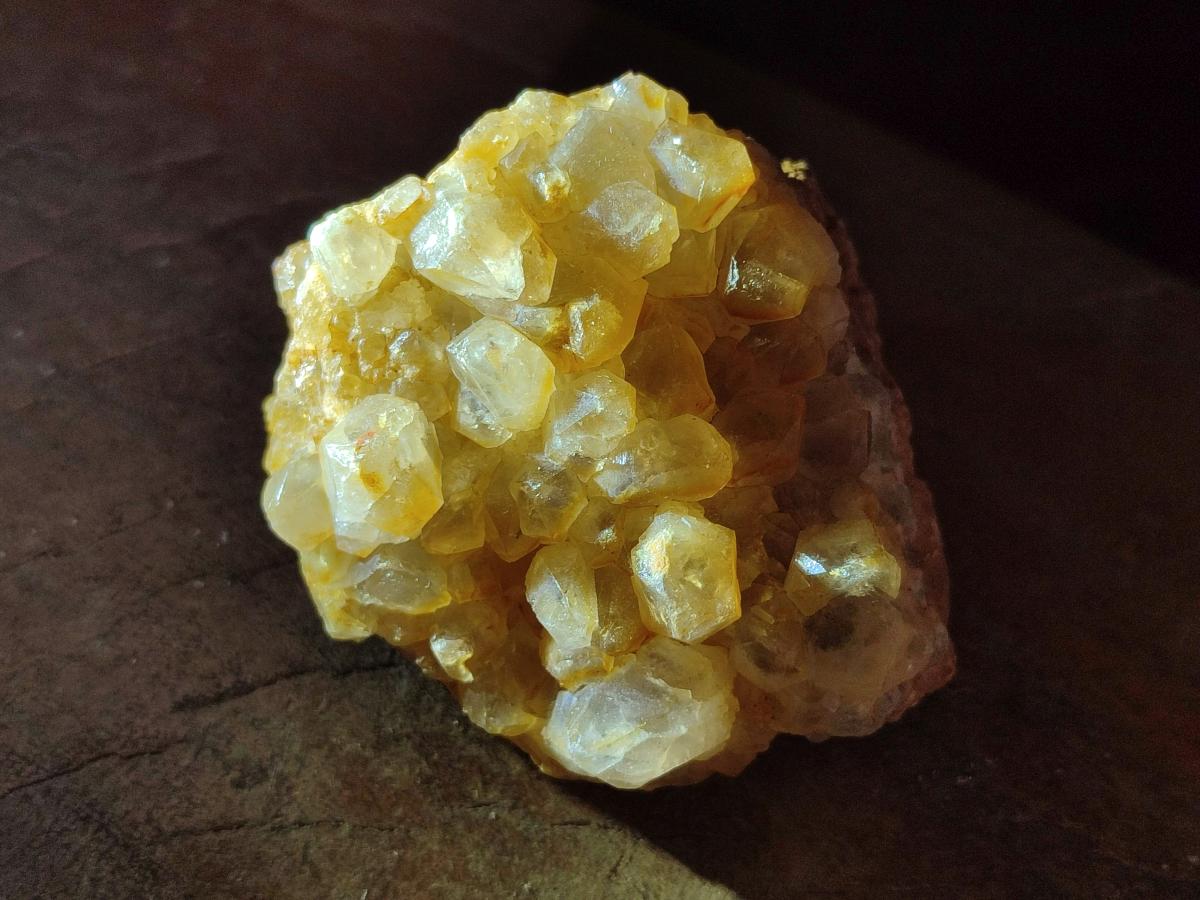 Natural Limonite Quartz Clusters x 12 From Solwezi, Zambia