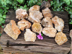 Natural Limonite Quartz Clusters x 12 From Solwezi, Zambia