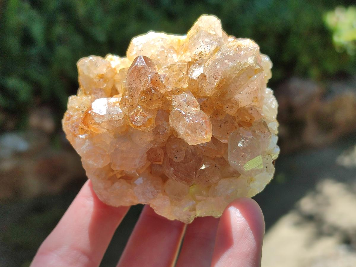Natural Limonite Quartz Clusters x 12 From Solwezi, Zambia