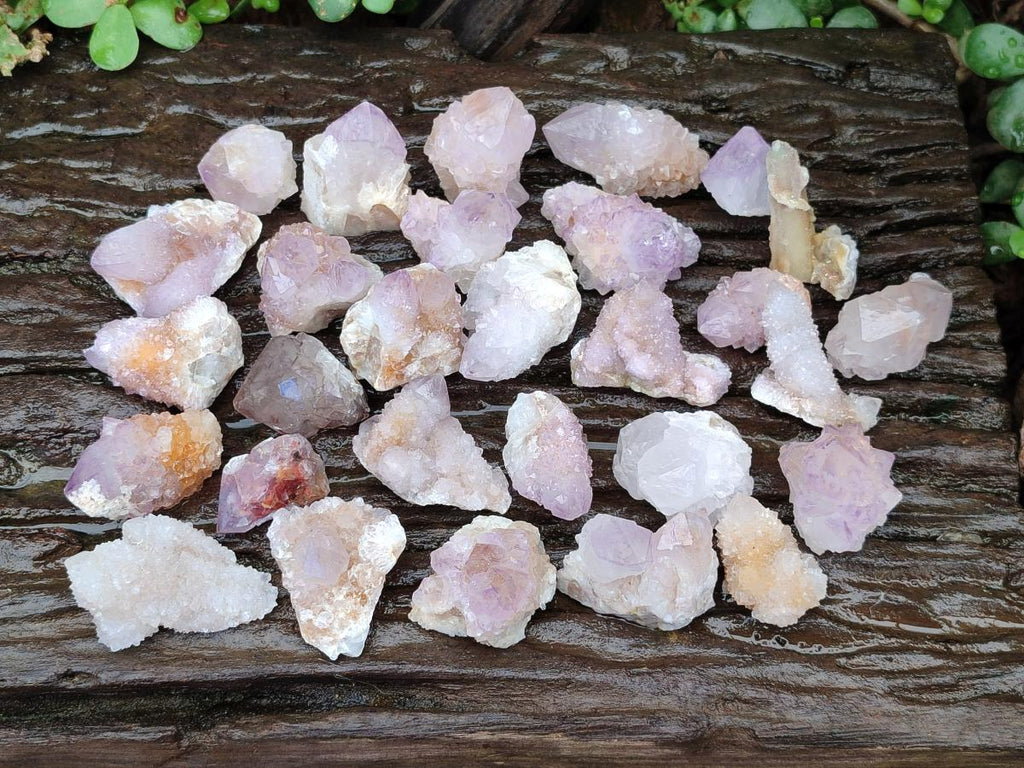 Natural Mixed Spirit Crystals and Small Clusters x 70 From Boekenhouthoek, South Africa