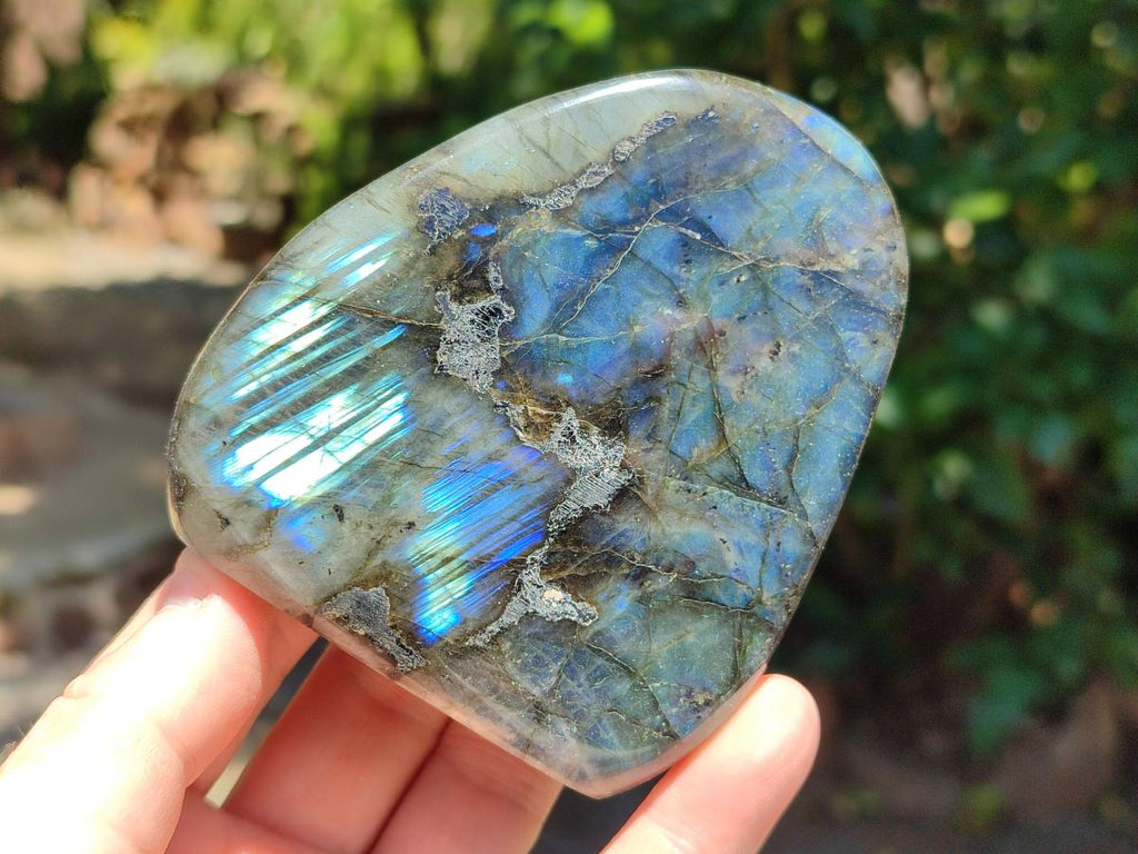 Polished Labradorite Standing Free Forms x 3 From Madagascar - Toprock Gemstones and Minerals 