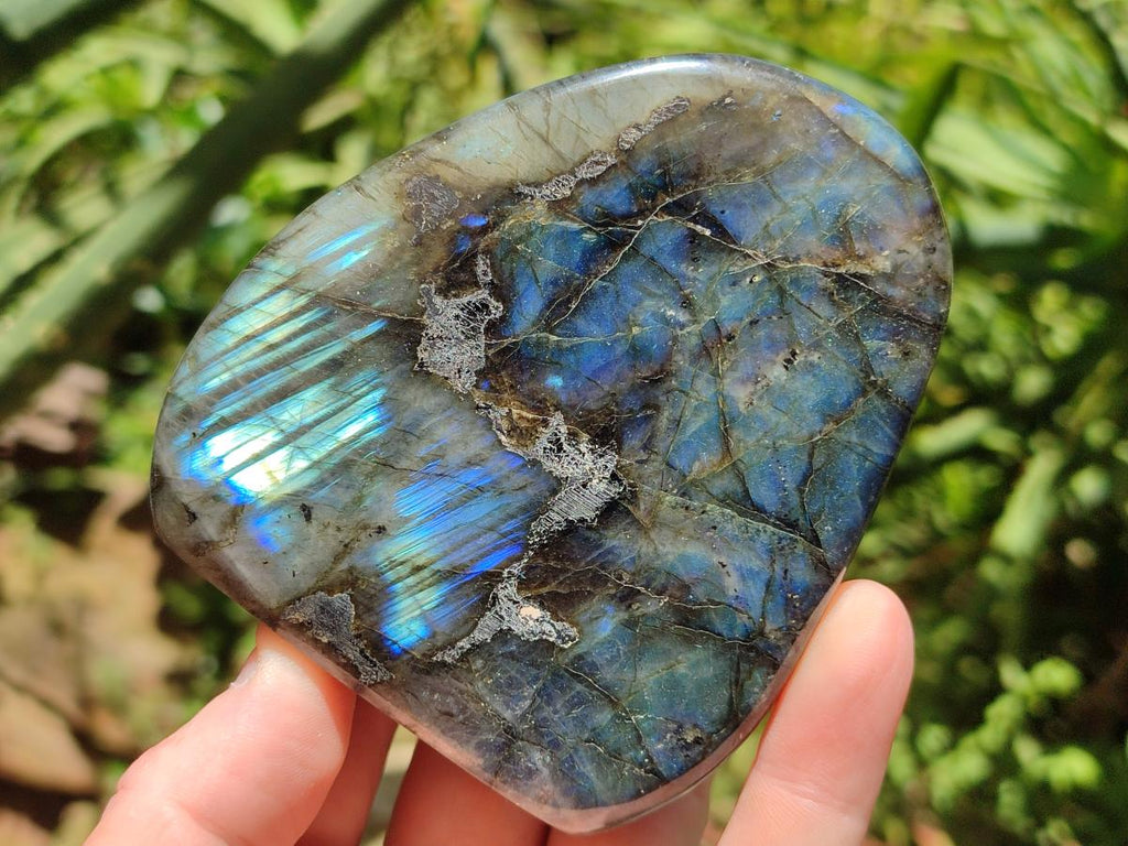 Polished Labradorite Standing Free Forms x 3 From Madagascar - Toprock Gemstones and Minerals 