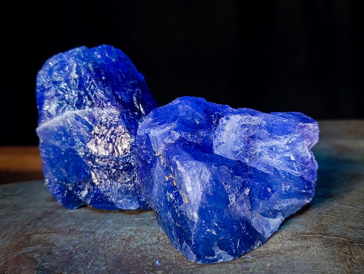 Natural Watermelon Fluorite Cobbed Specimens x 14 From Uis, Namibia