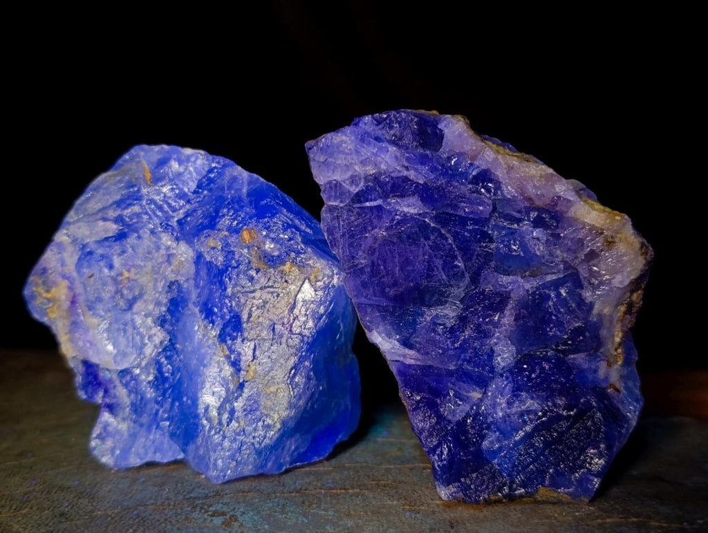 Natural Watermelon Fluorite Cobbed Specimens x 14 From Uis, Namibia