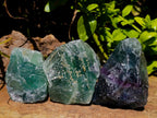 Natural Watermelon Fluorite Cobbed Specimens x 14 From Uis, Namibia