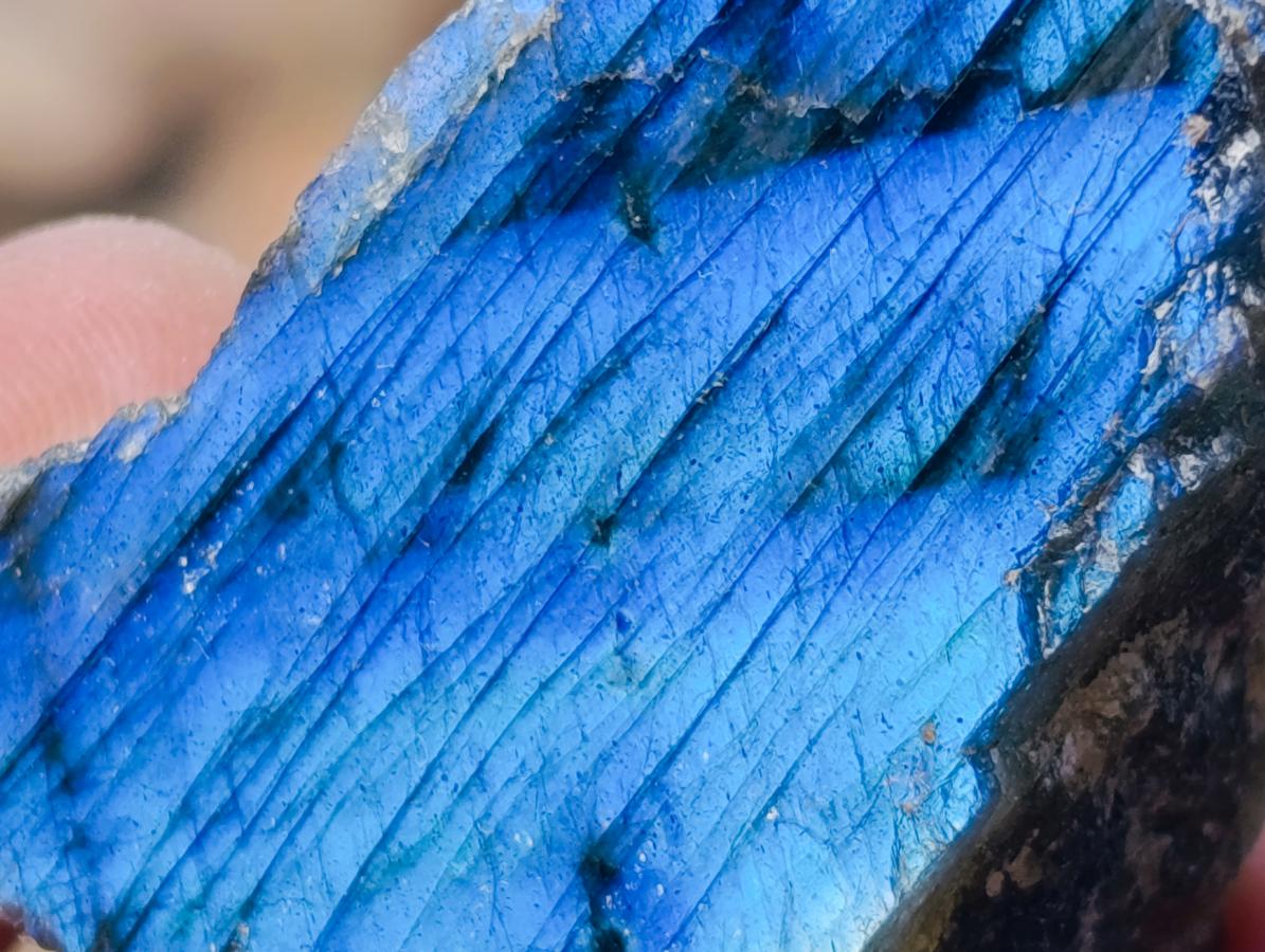 Polished One Side Labradorite Specimens x 28 From Madagascar