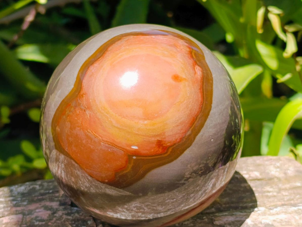 Polished Polychrome Jasper Spheres x 2 From NW Coast, Madagascar