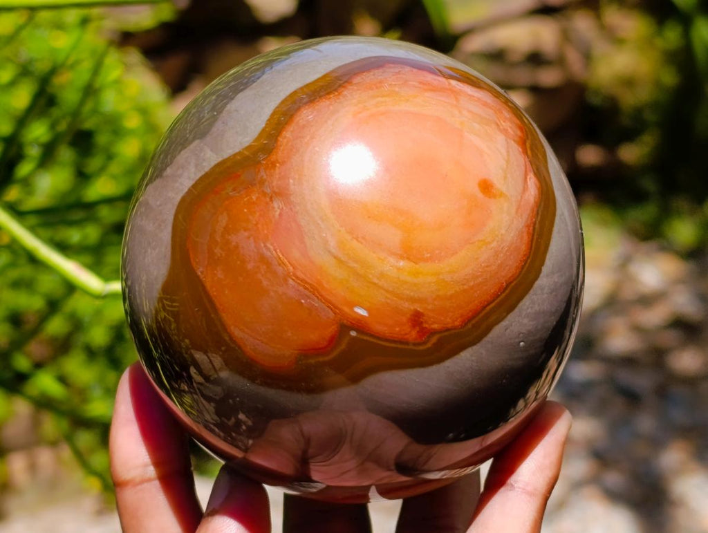Polished Polychrome Jasper Spheres x 2 From NW Coast, Madagascar