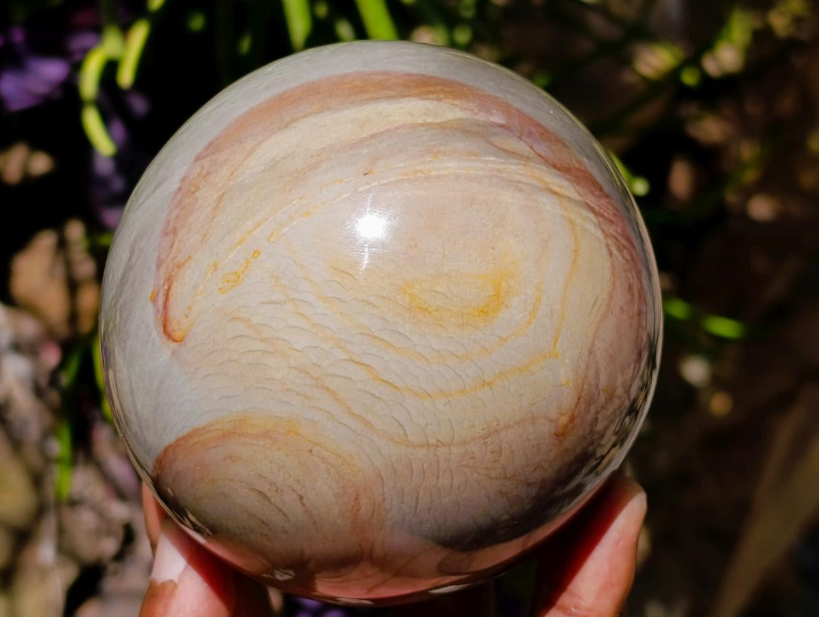 Polished Polychrome Jasper Spheres x 2 From NW Coast, Madagascar