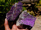 Natural Metallic Cobbed Purpurite Specimens x 6 From Erongo, Namibia