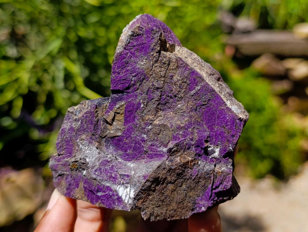 Natural Metallic Cobbed Purpurite Specimens x 6 From Erongo, Namibia