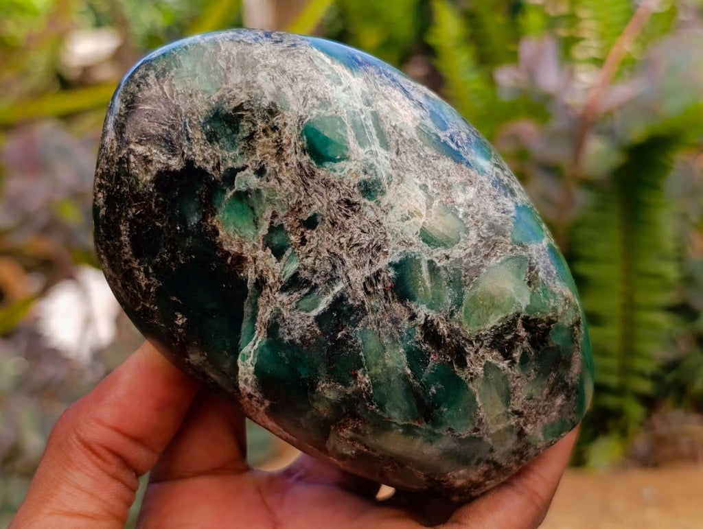 Polished Emerald Mica 'Mutokolite' Standing Free Forms x 2 From Mutoko, Zimbabwe