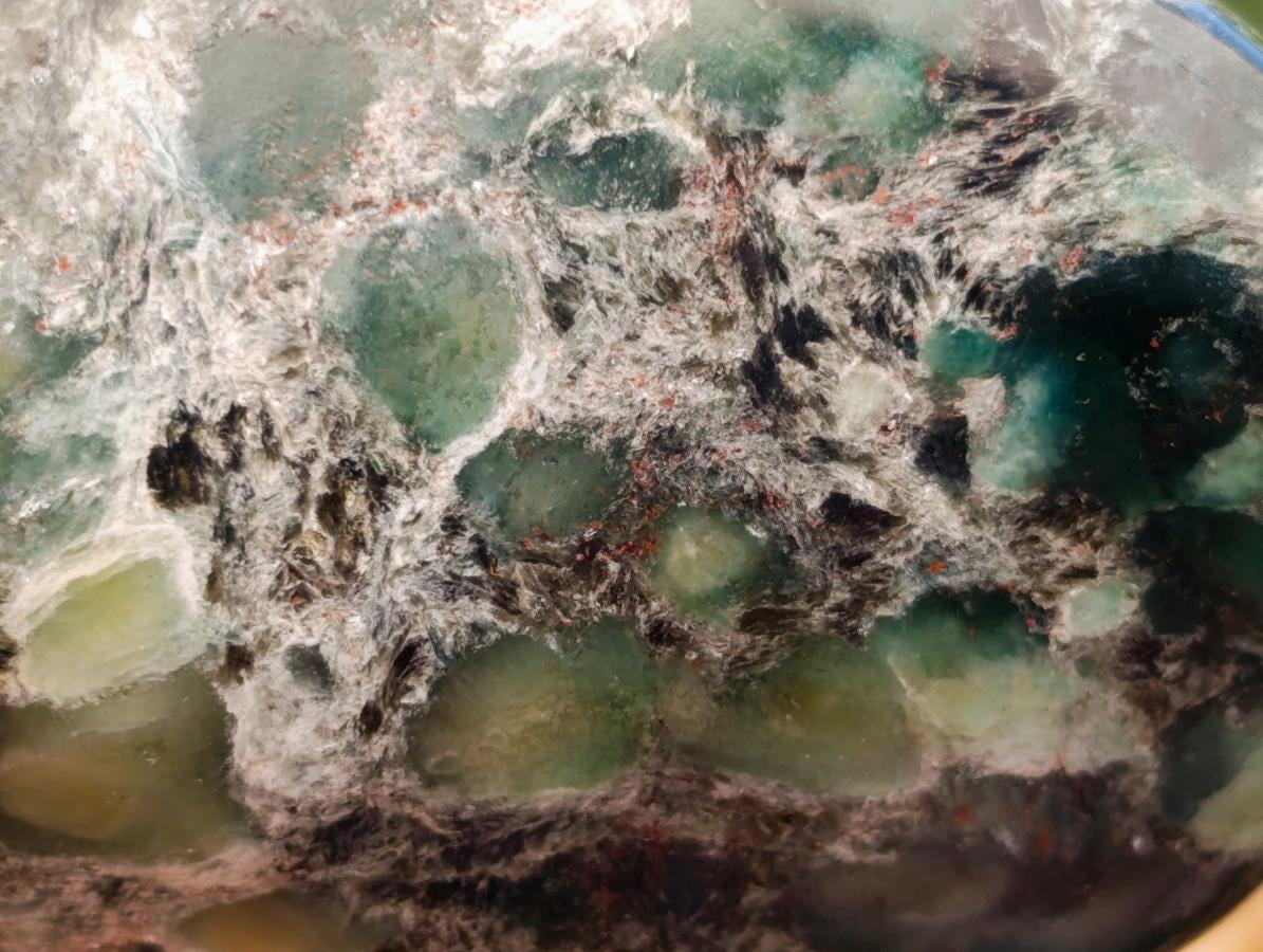 Polished Emerald Mica 'Mutokolite' Standing Free Forms x 2 From Mutoko, Zimbabwe