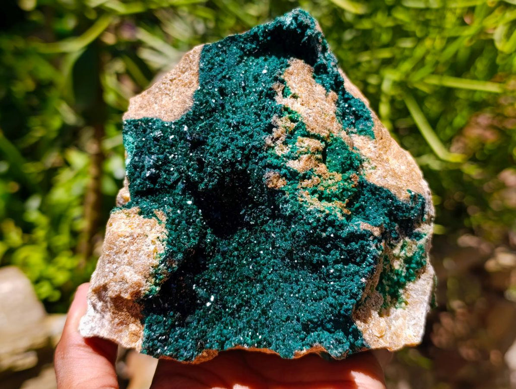 Natural Large Cabinet Crystalline Malachite Specimen x 1 From Tenke Fungurume, Congo