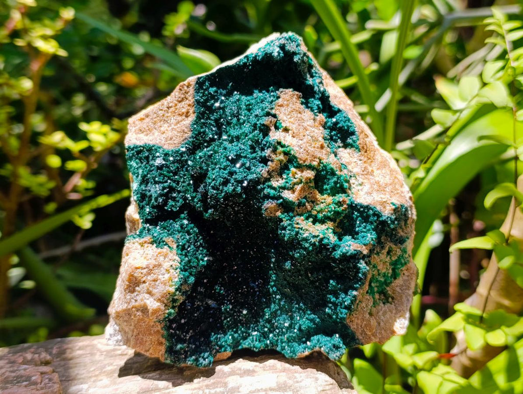 Natural Large Cabinet Crystalline Malachite Specimen x 1 From Tenke Fungurume, Congo