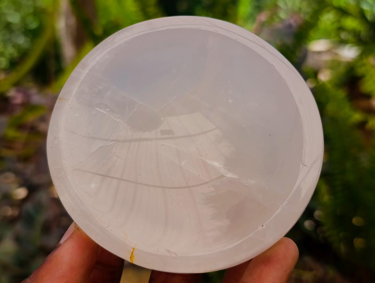 Polished Girasol Pearl Quartz Bowls x 4 From Ambatondrazaka, Madagascar