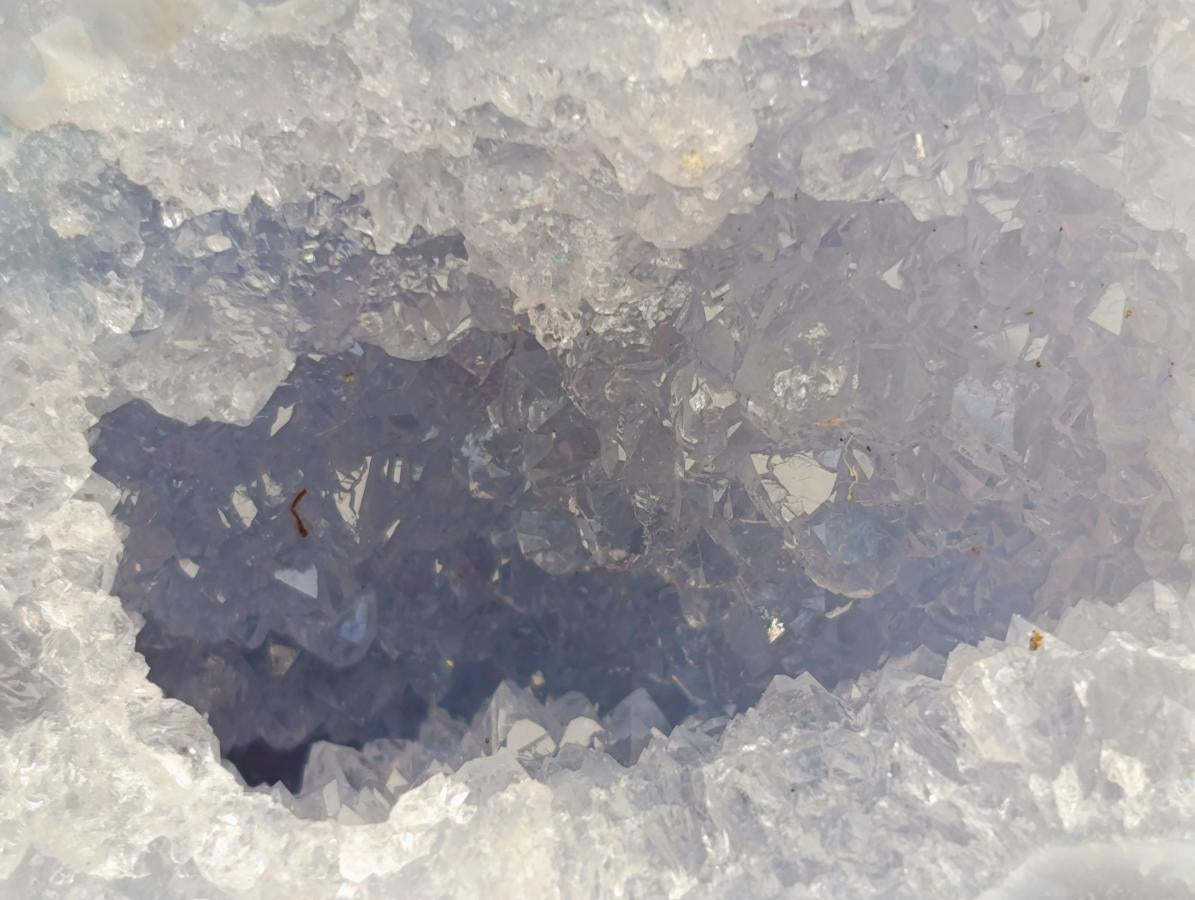 Natural Blue Lace Agate Geode Specimens x 12 From Nsanje, Malawi