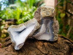 Natural Blue Lace Agate Geode Specimens x 12 From Nsanje, Malawi