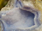 Natural Blue Lace Agate Geode Specimens x 12 From Nsanje, Malawi