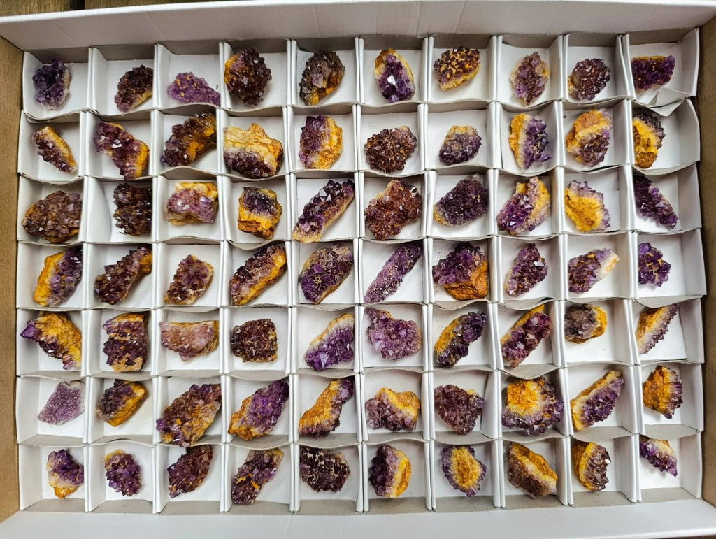 Natural Dark Purple Amethyst Quartz Crystal Plates x 70 From Boekenhouthoek, South Africa - Toprock Gemstones and Minerals 