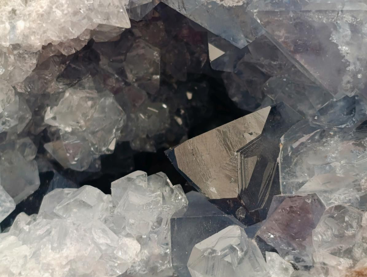 Natural Large Blue Celestite Geode Specimen x 1 From Sakoany, Madagascar