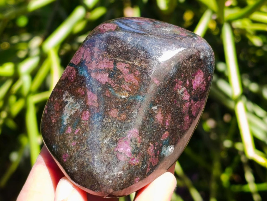 Polished Ruby Corundum In Chrome Verdite Free Forms x 5 From Mutoko, Zimbabwe - Toprock Gemstones and Minerals 