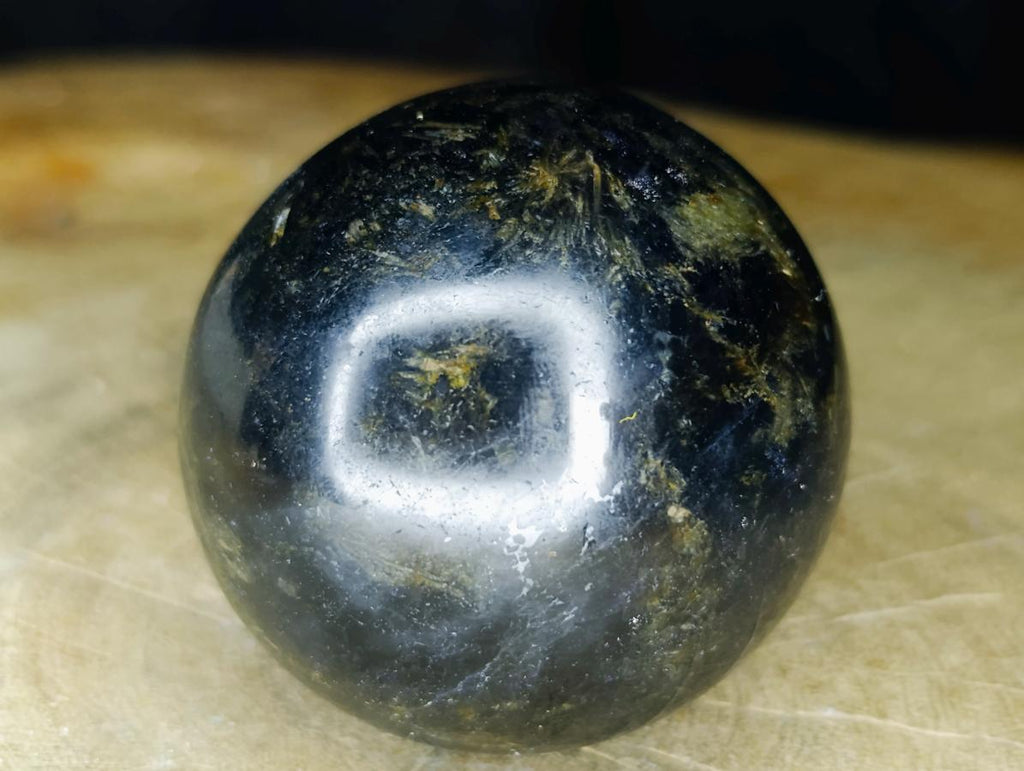 Polished Blue Iolite "Water Sapphire" Sphere x 3 From Madagascar - Toprock Gemstones and Minerals 