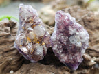 Natural Rare Amethyst Asylum Quartz Clusters x 12 From Luena, Congo